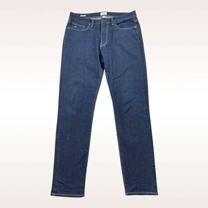 Todd Snyder Skinny Fit Jean Men 33x32 Blue Indigo Rinse Tapered Stretch 5-Pocket